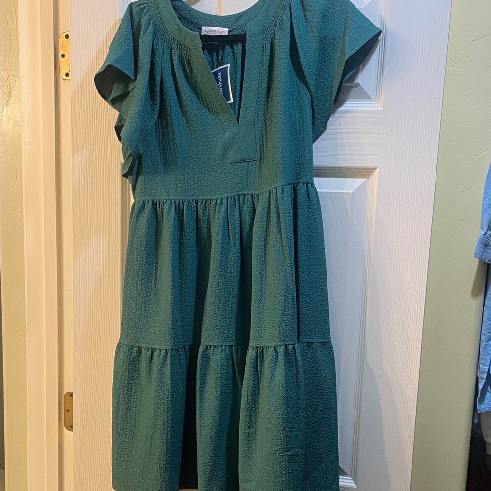 Calvin Klein Teal Kids Casual Dress